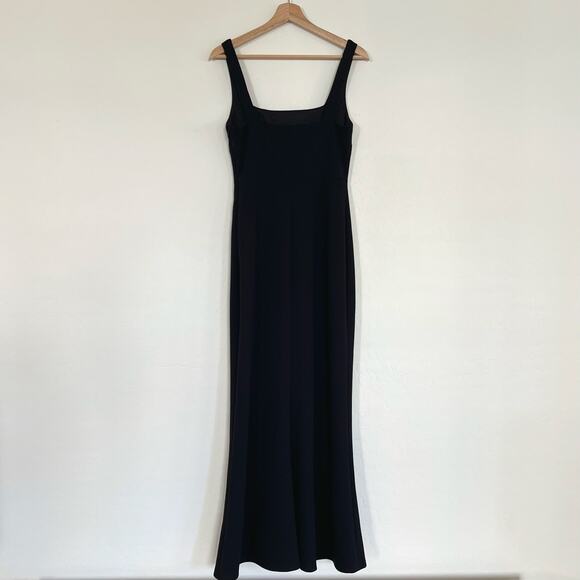 BHLDN Blake Black Square Neck Maxi Dress S Bridesmaid Formal Evening Gown - Picture 4 of 11